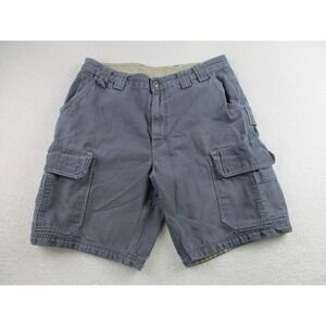 Duluth Trading Co Cargo Shorts Mens‎ 36 Slate Blue 10 Inseam Cotton Work 71701